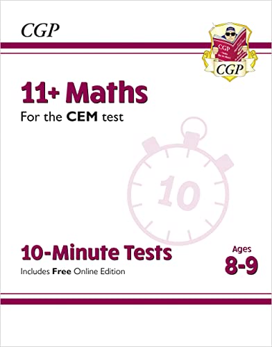 11+ CEM 10-Minute Tests: Maths - Ages 8-9 (with Online Edition) (CGP 11+ Ages 8-9)